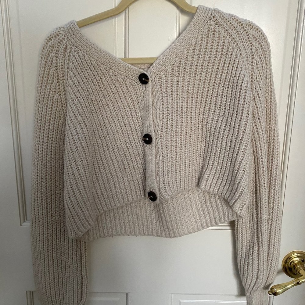 knitted off white sweater